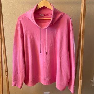 J. Crew Vibrant Pink Cowl Neck Sweater